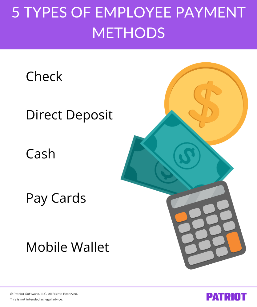 How to pay employees choosing the type of payment vwin 