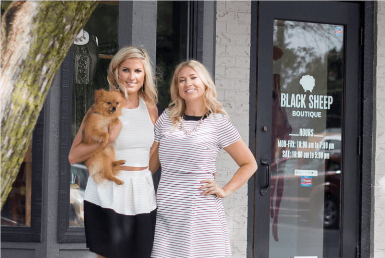 害群之马对生意有利莎拉劳伦斯在精品店前