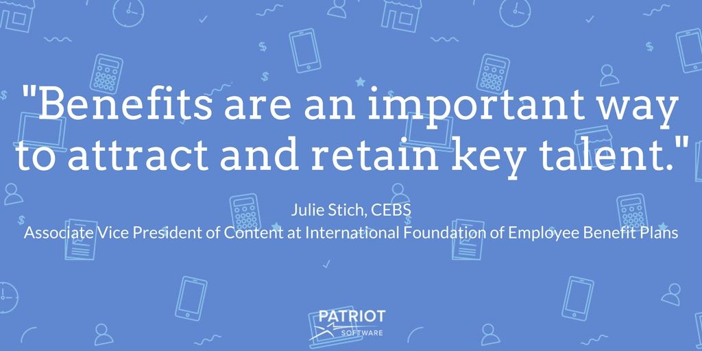 Quote from Julie Stich, CEBS, Associate Vice President of Content at International Foundation of Employee Benefit Plans